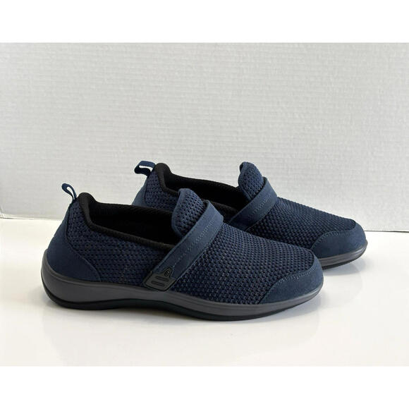 Orthofeet Quincy 823 Women's Sz 8.5 X-Wide Blue Stretch Slip On Orthopedic Shoes - Picture 2 of 12